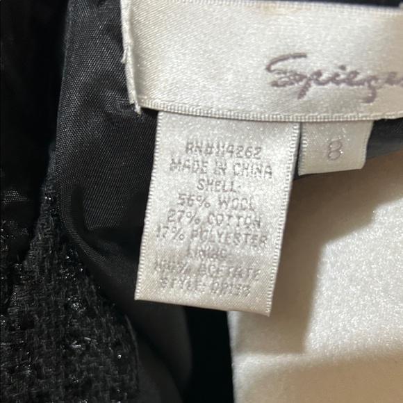 Spiegel Black Textured Blazer short sleeves - Picture 14 of 15